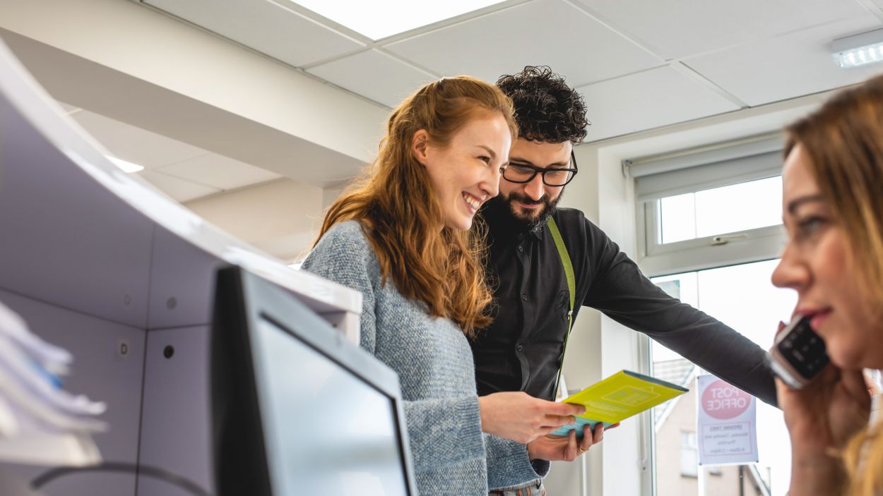 patient at reception